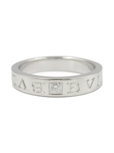 Bvlgari Pre-Owned 10's 18kt white gold B-zero1 diamond ring