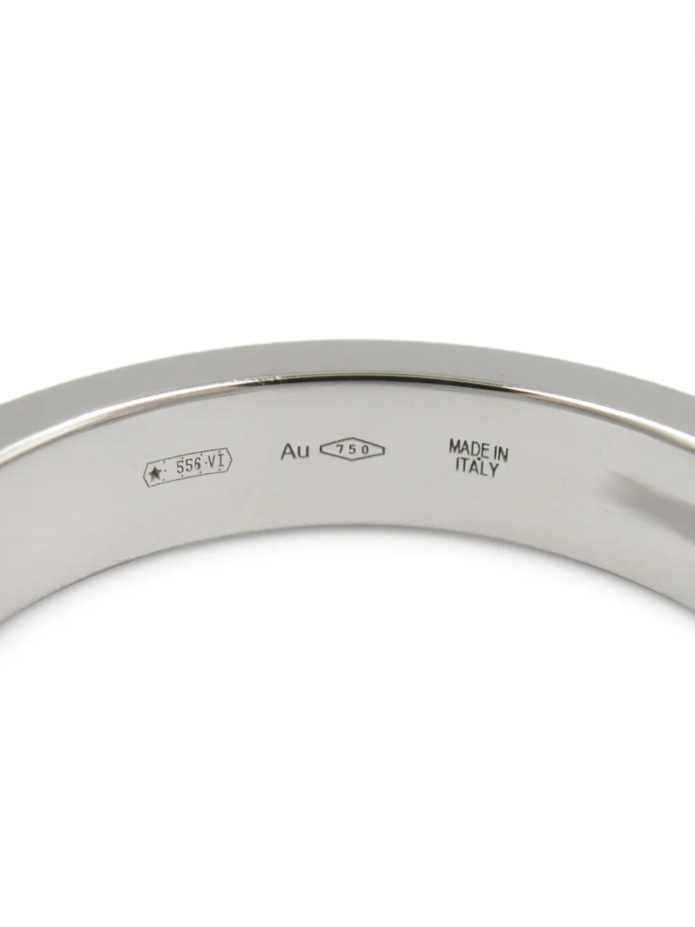 Pre-owned Bvlgari 10's 18kt White Gold B-zero1 Diamond Ring