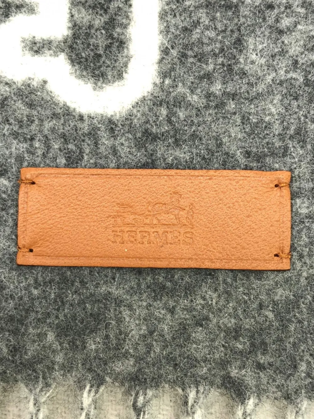 Pre-owned Hermes 2010s Key-motif Wool Scarf
