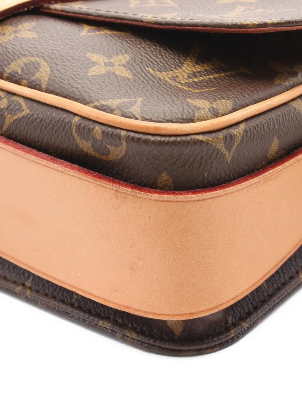 Pre-owned Louis Vuitton 1992 Cartesier Mm Monogram Canvas Cross Body Bag