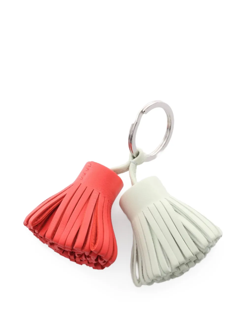 Hermès Pre-Owned 2010s Carmen Unodos fringed-tassel keychain - グリーン Hermès Pre-Owned 2010s Carmen Unodos fringed-tassel keychain - グリーン