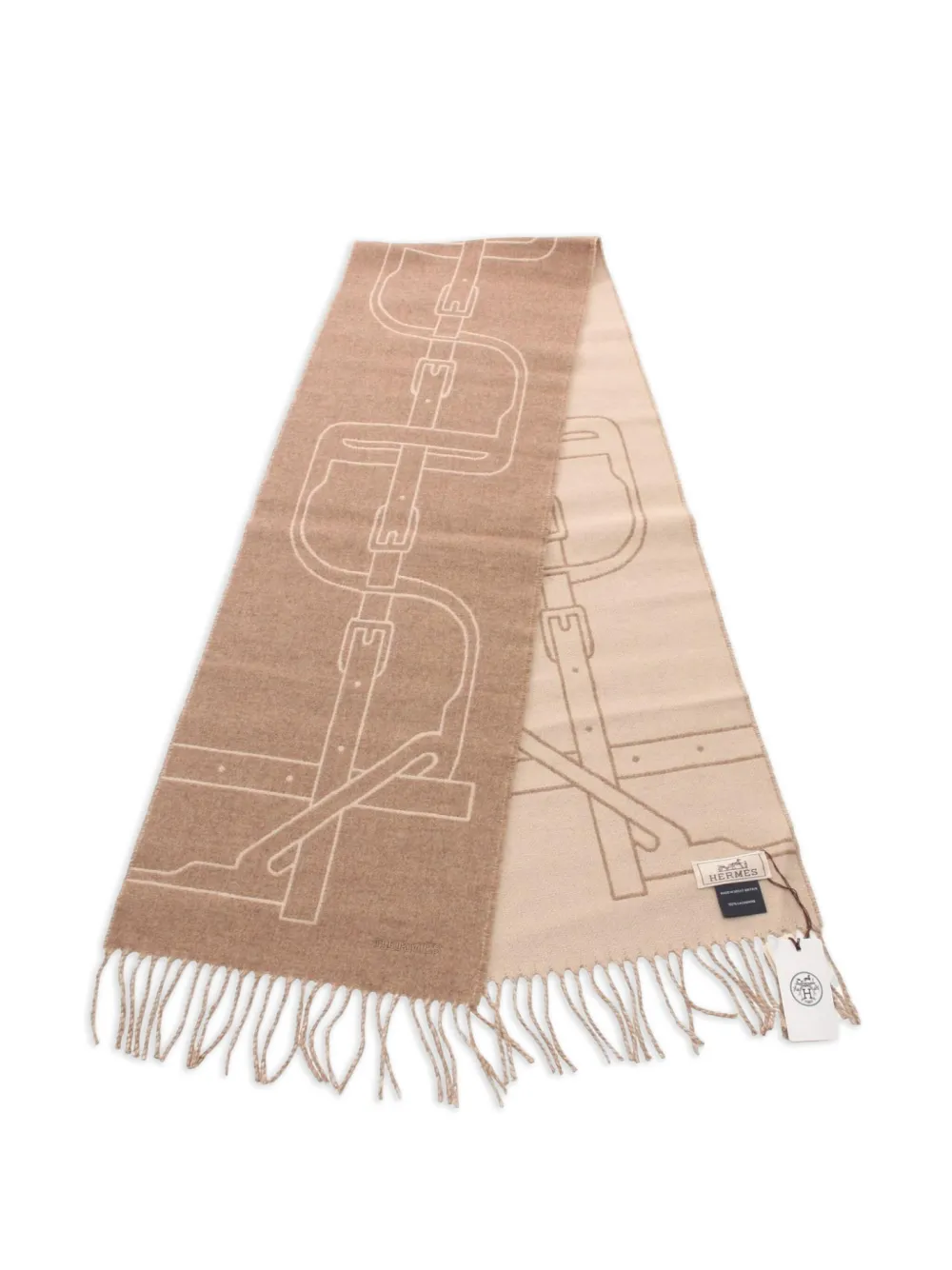 Hermès Pre-Owned mascada de cachemira Mors A Jouets 2020 | neutro | Image 1