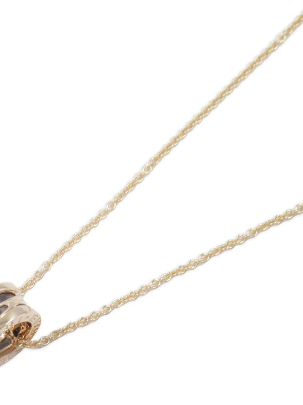Pre-owned Bvlgari 2010s 18k Rose Gold B.zero1 Necklace