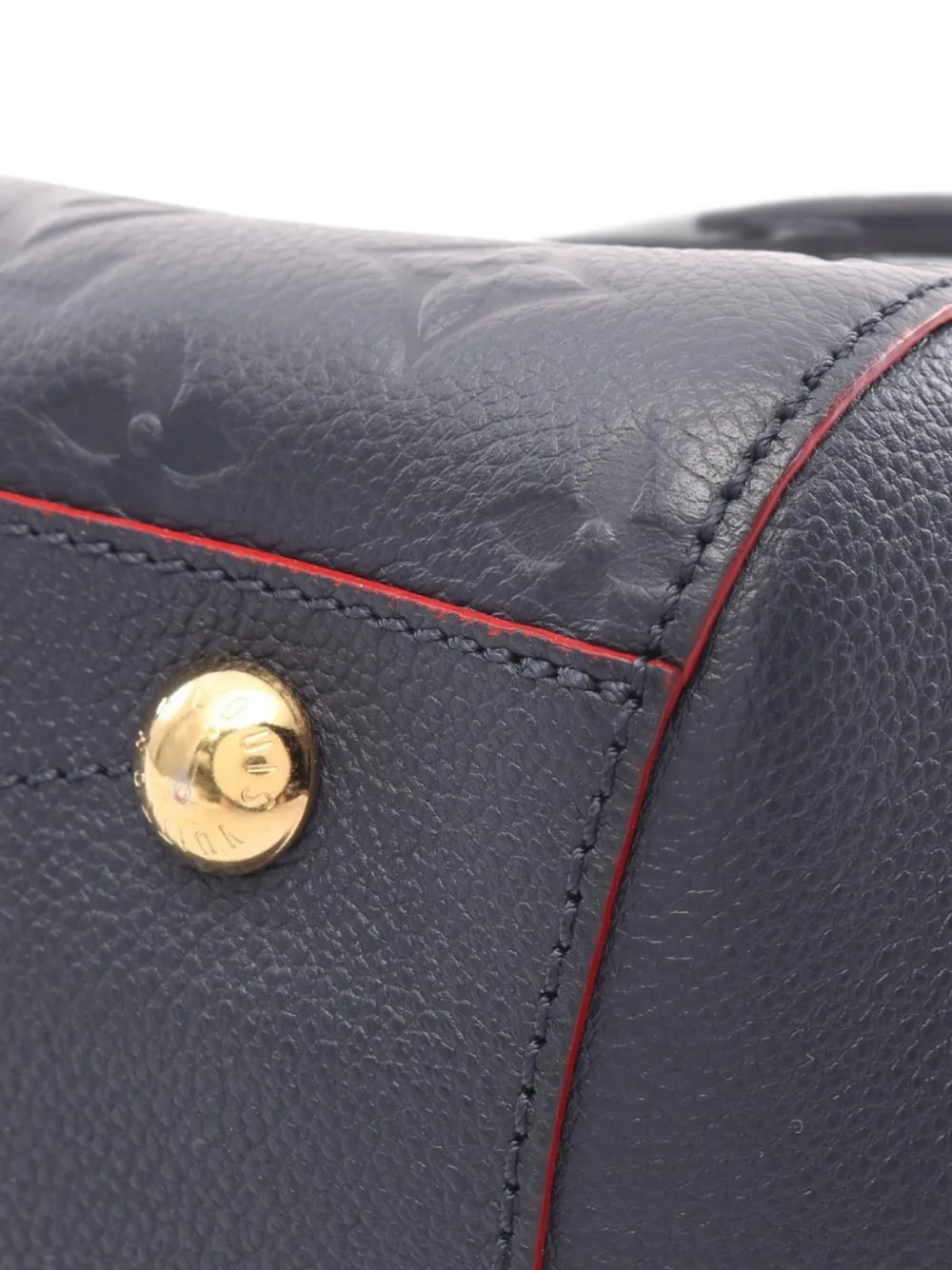 Louis Vuitton Pre-Owned 2018 Montaigne MM Monogram Empreinte Marine Rouge handbag | Pre-Owned | Image 2