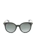 Gucci Pre-Owned 2020s round-frame sunglasses - Black