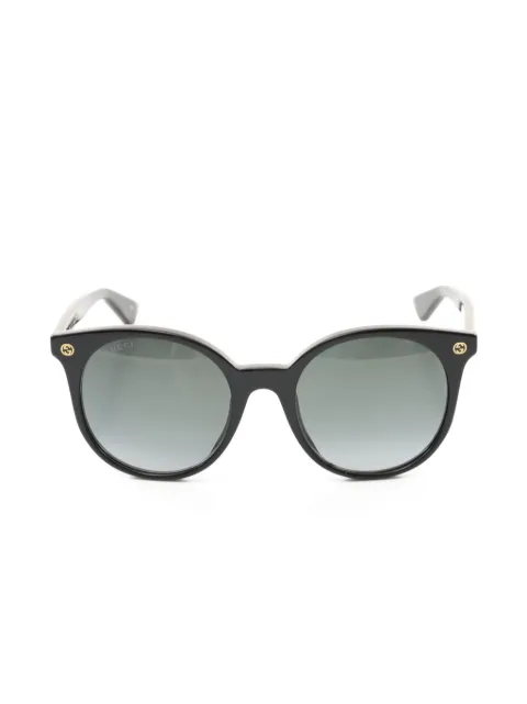 Gucci Pre-Owned نظارة شمس بإطار مستدير من عقد 2020