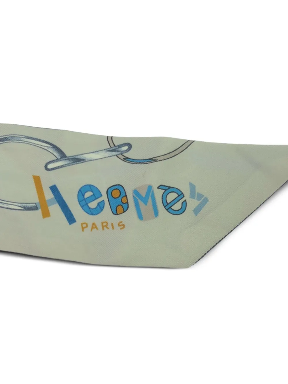 Pre-owned Hermes 2000s Twilly Silk Scarf
