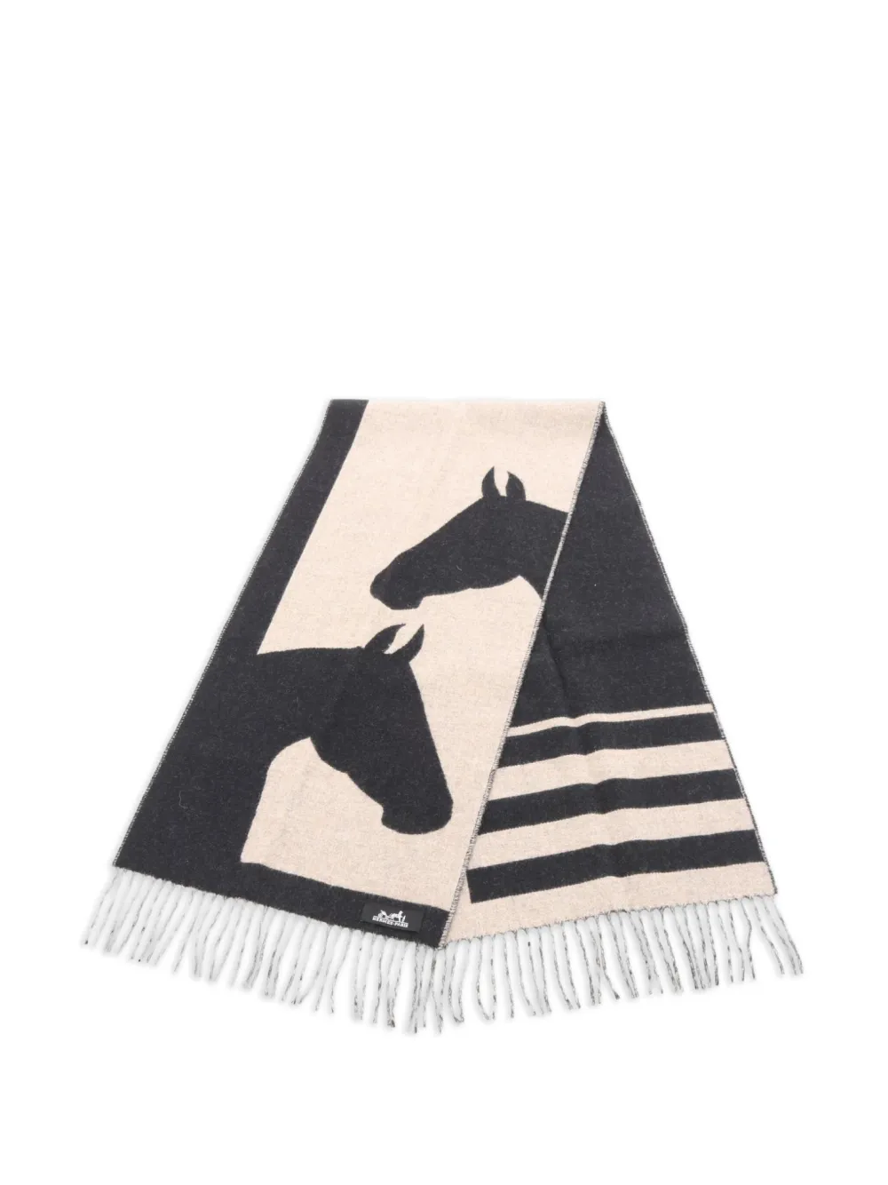 Hermès Pre-Owned 2010s Love Story patterned scarf | Neutrals | Image 1