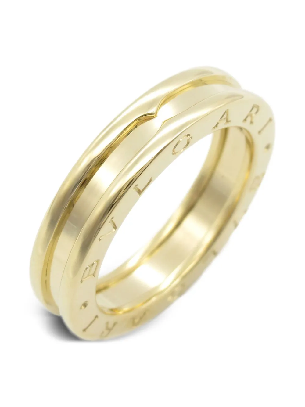 Pre-owned Bvlgari 10's 18kt Yellow Gold B-zero1 Ring