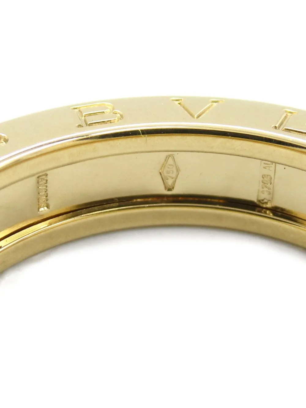 Pre-owned Bvlgari 10's 18kt Yellow Gold B-zero1 Ring