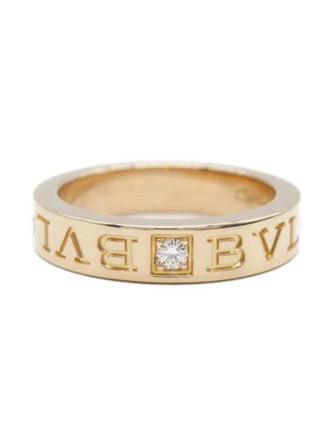 Bvlgari Pre-Owned 2010s 18K rose gold B.Zero1 diamond ring