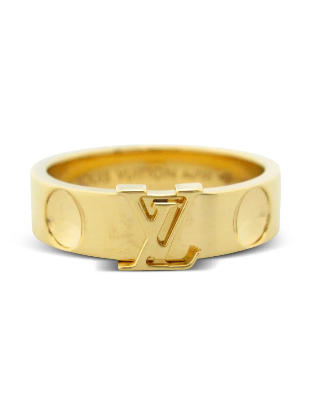 Louis Vuitton Pre-Owned 2024 18K yellow gold Empreinte ring | Gold | Image 1