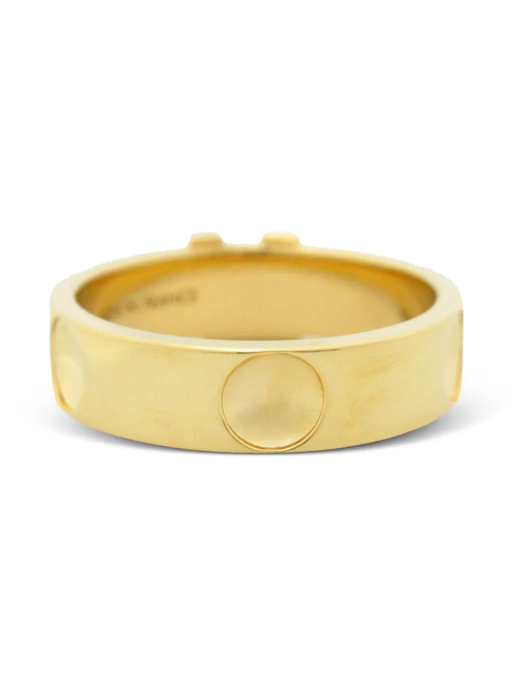 Louis Vuitton Pre-Owned 2024 18K yellow gold Empreinte ring | Men | Image 2
