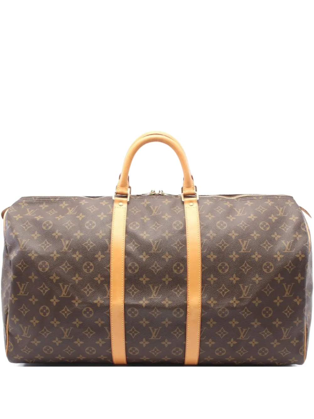 Louis Vuitton Pre-Owned 1998 Keepall 55 monogram travel bag - ブラウン Louis Vuitton Pre-Owned 1998 Keepall 55 monogram travel bag - ブラウン