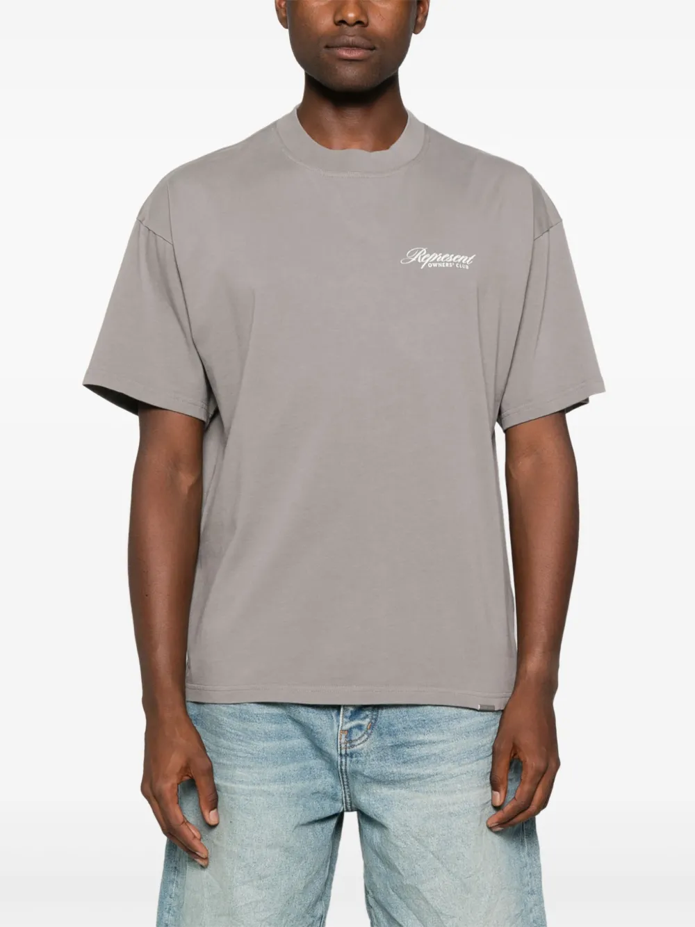 Represent Katoenen T-shirt Grijs