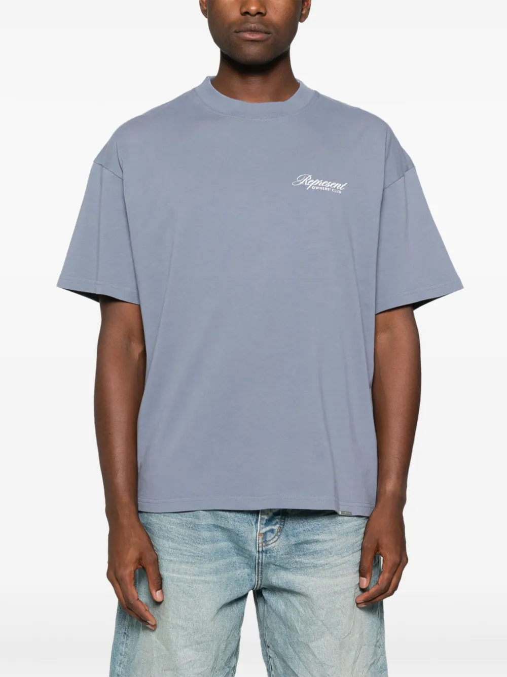 Represent Katoenen T-shirt Blauw