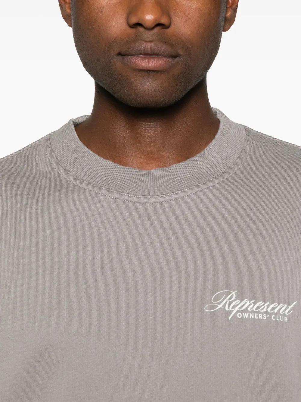 Represent Sweater met logoprint Grijs