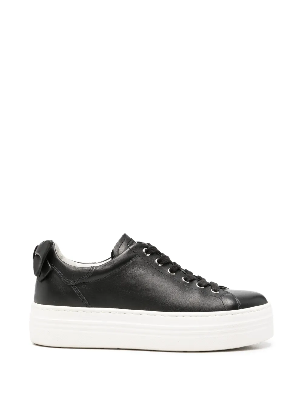 NeroGiardini bow-detail platform sneakers Zwart
