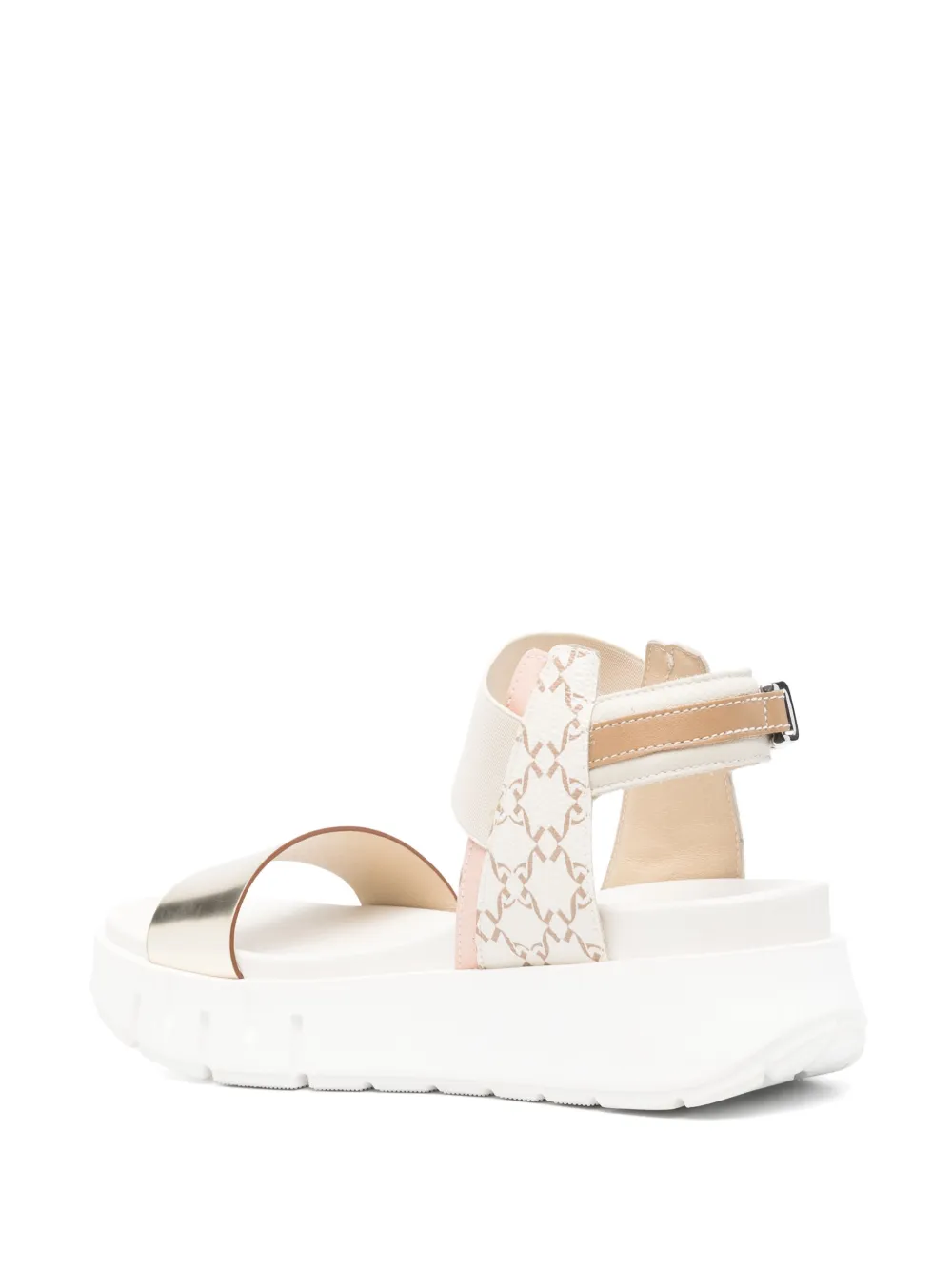 NeroGiardini 55mm leather platform sandals Gold