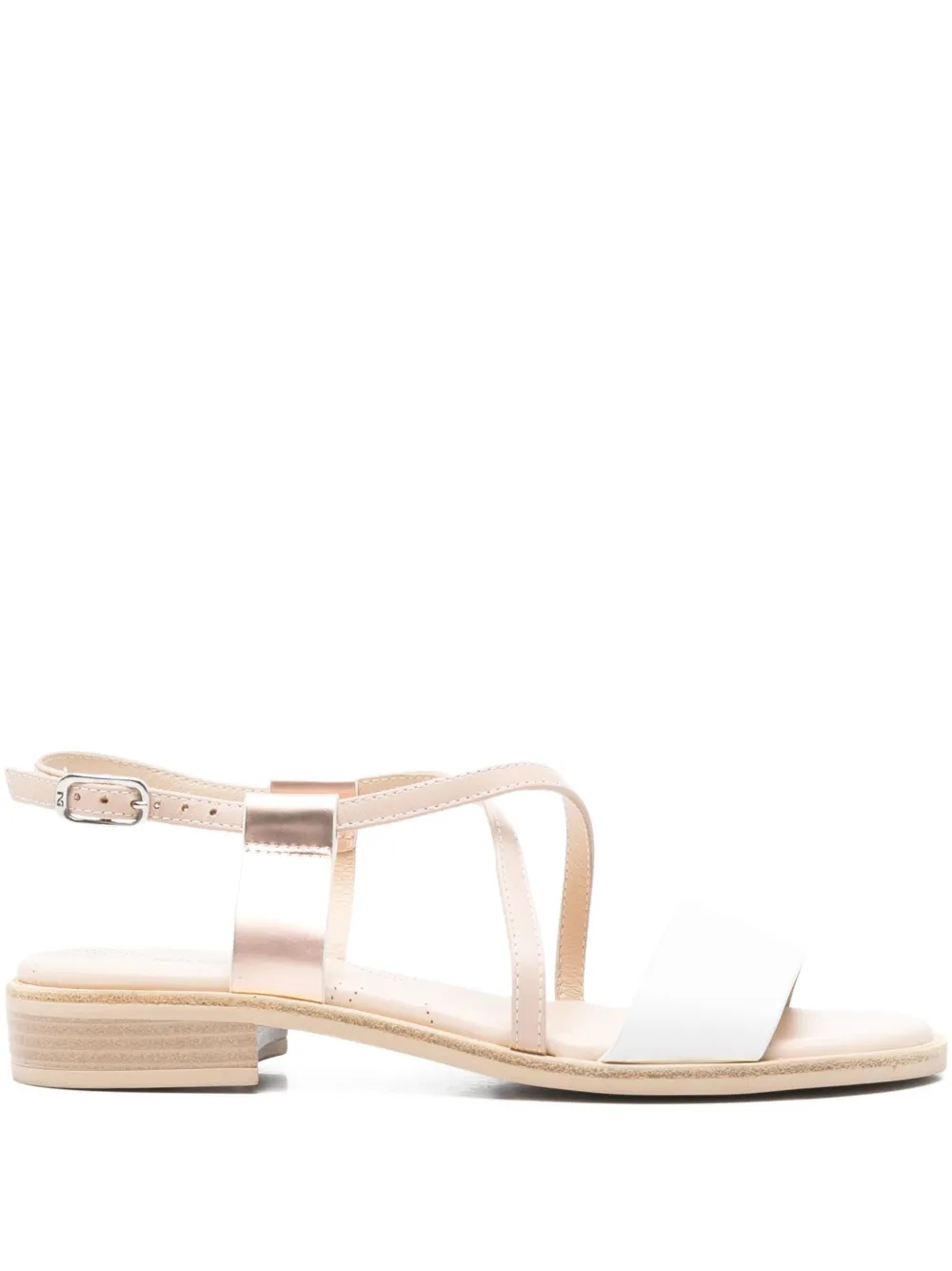 Nerogiardini Leather Ankle-strap Sandals In White