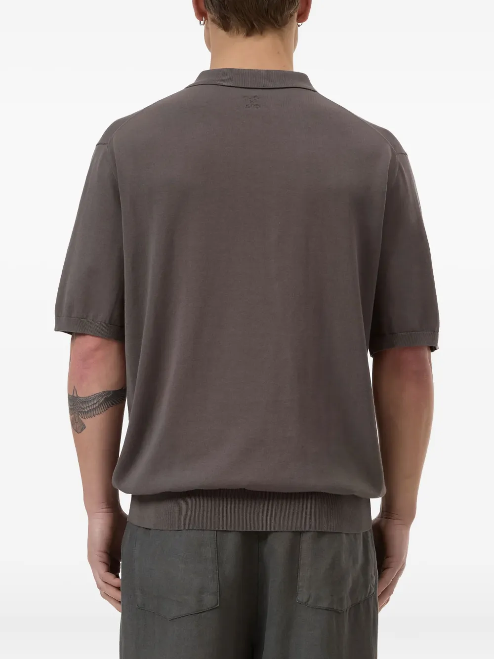 Closed Poloshirt met hals met rits Grijs