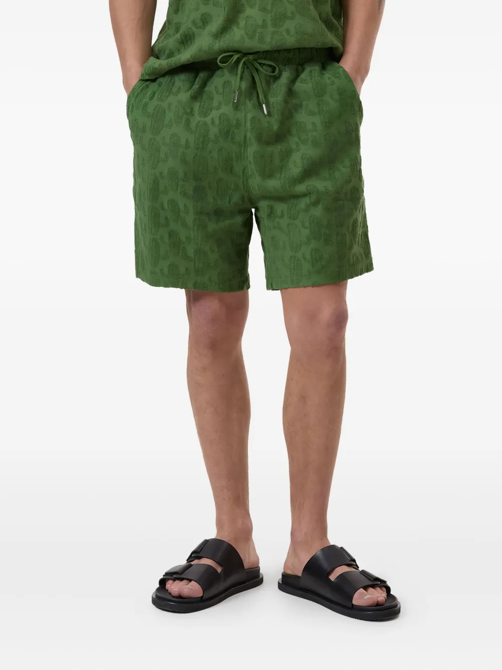 Closed Katoenen shorts Groen