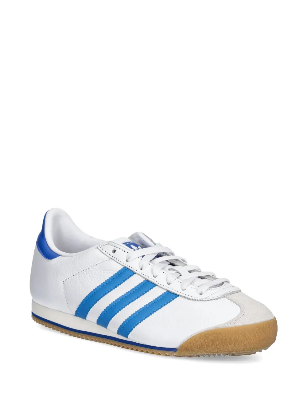 adidas K74 leather three-stripe sneakers Wit