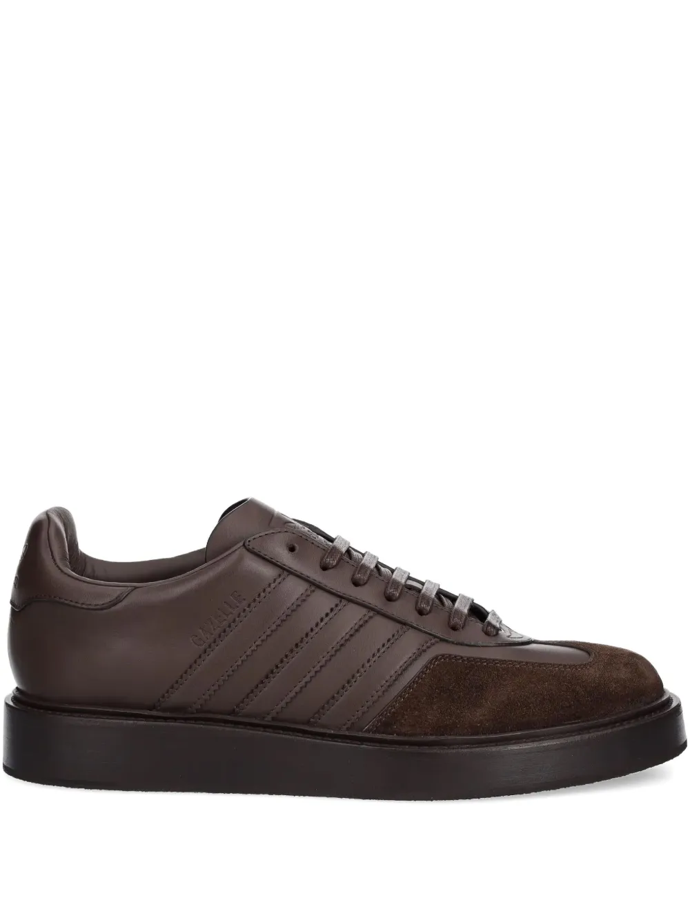 Adidas Gazelle three-stripes platform sneakers Black