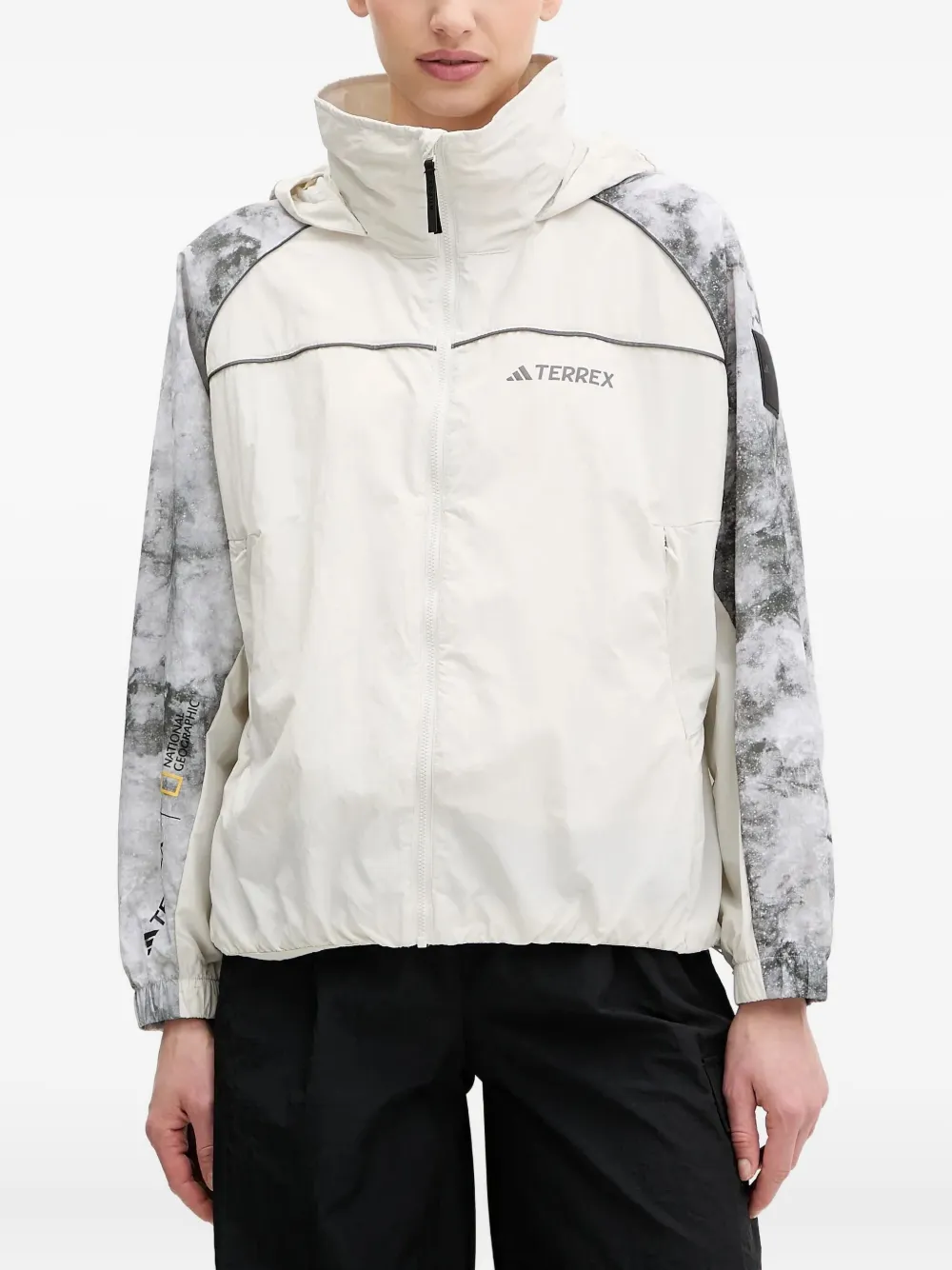adidas x National Geographic Terrex WIND.RDY jacket | White | Image 1