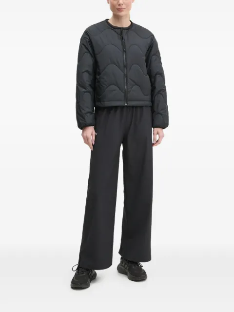 adidas quilted-design cropped jacket