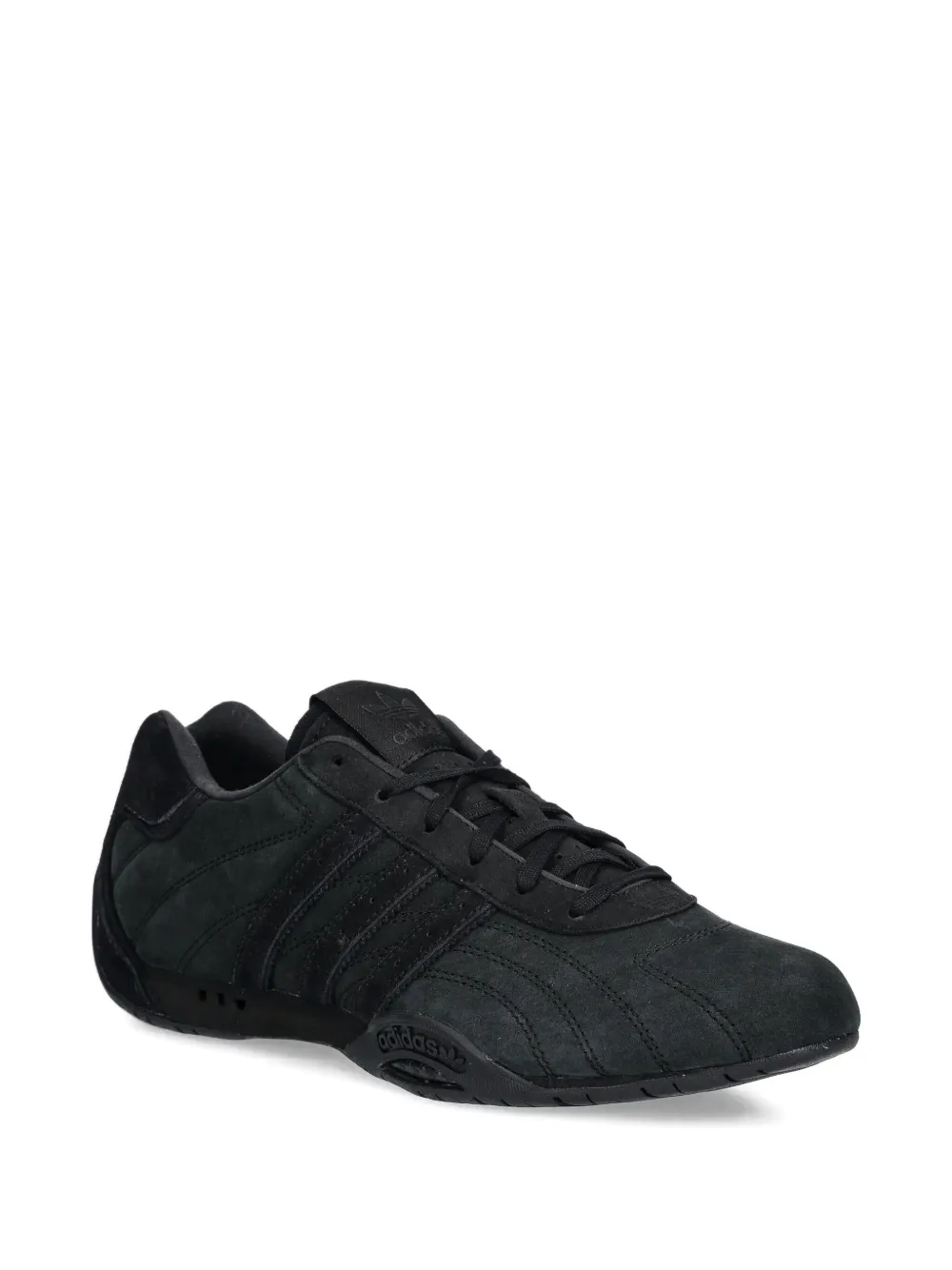 adidas Adiracer Lo suede three-stripe sneakers Zwart