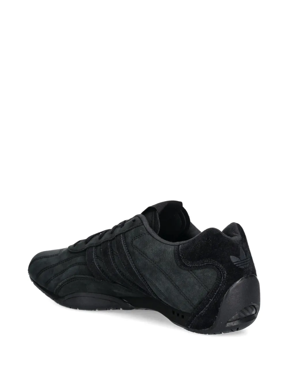 adidas Adiracer Lo suede three-stripe sneakers Zwart