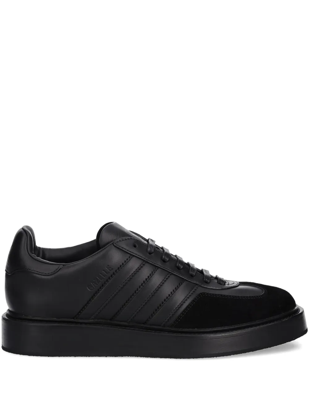 adidas Gazelle three-stripes platform sneakers Zwart