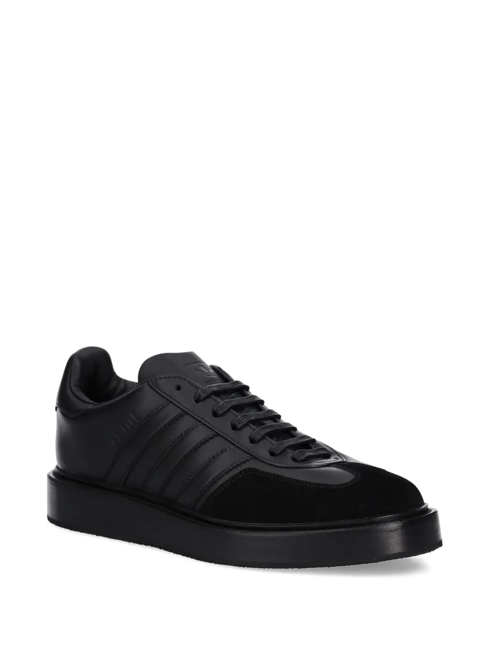 adidas Gazelle three-stripes platform sneakers Black