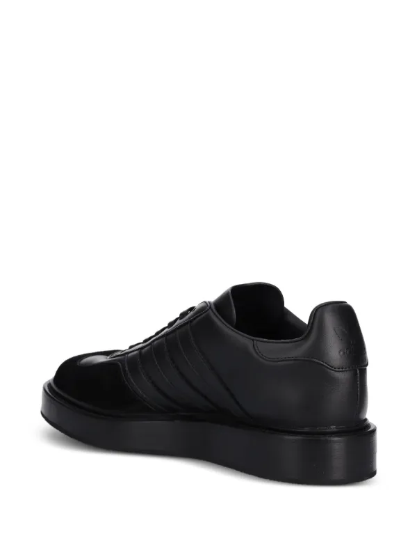 Adidas Gazelle three-stripes Platform Sneakers | Black | FARFETCH