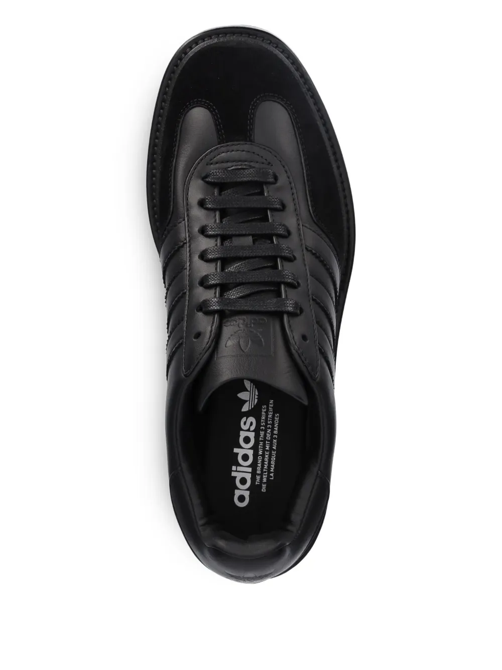 adidas Gazelle three-stripes platform sneakers Black
