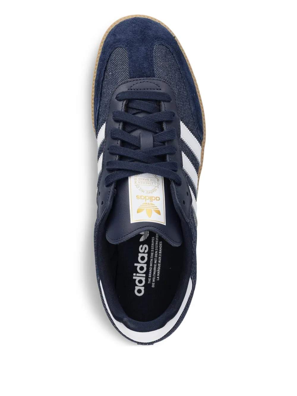 adidas Samba three-stripe sneakers Blue