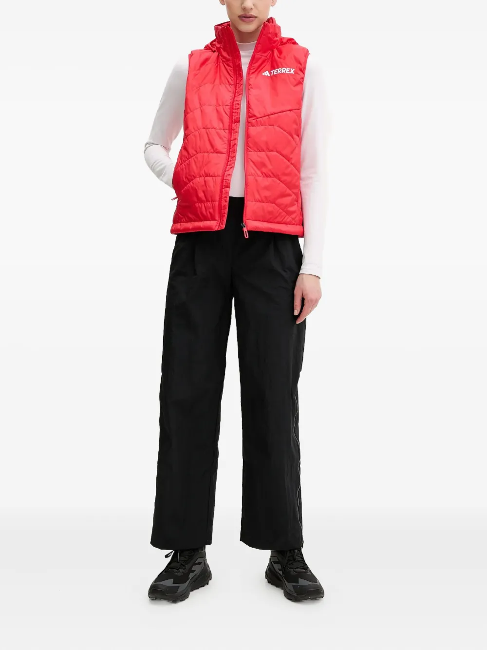 adidas quilted hooded gilet | Waistcoats & Gilets | Image 2