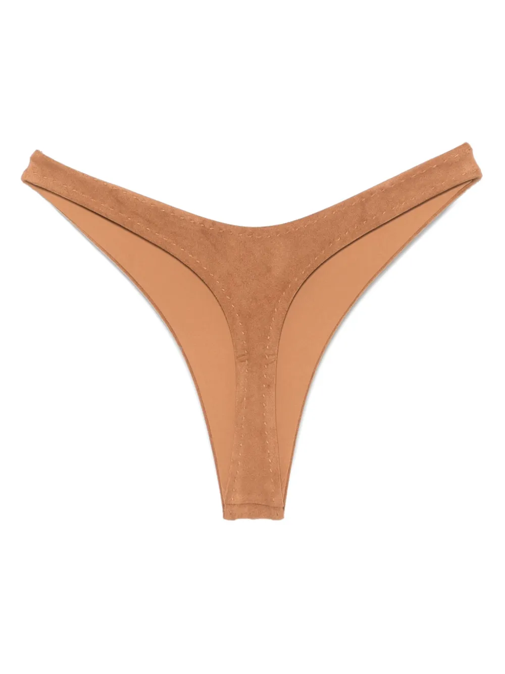 Frankies Bikinis x Bella Hadid Slip bikini Full Moon in pelle scamosciata | Bikini | Image 2