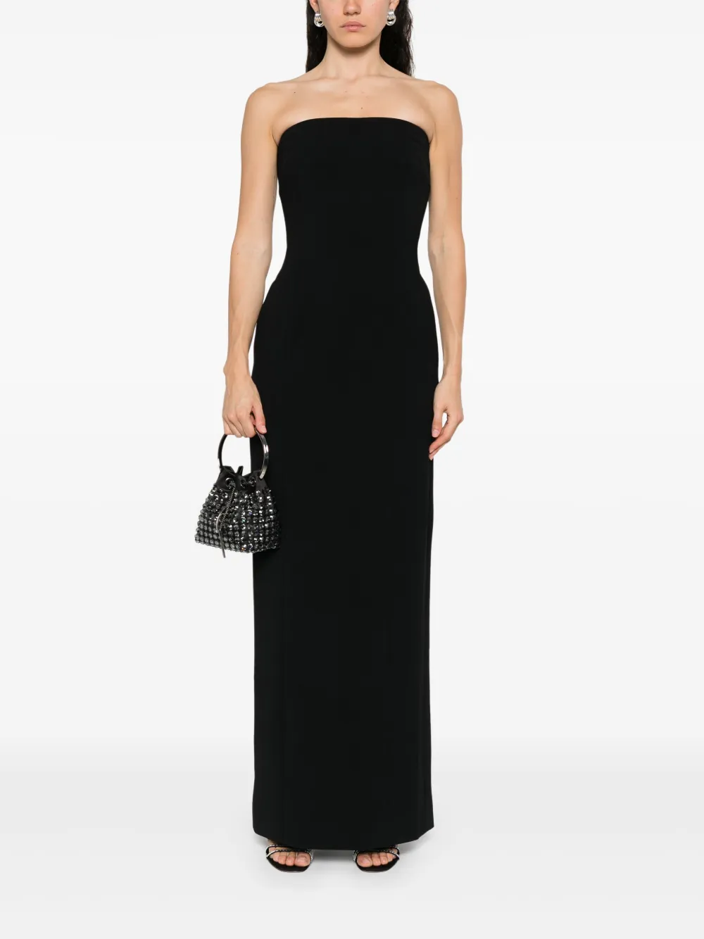 Solace London off-shoulder dress - Zwart