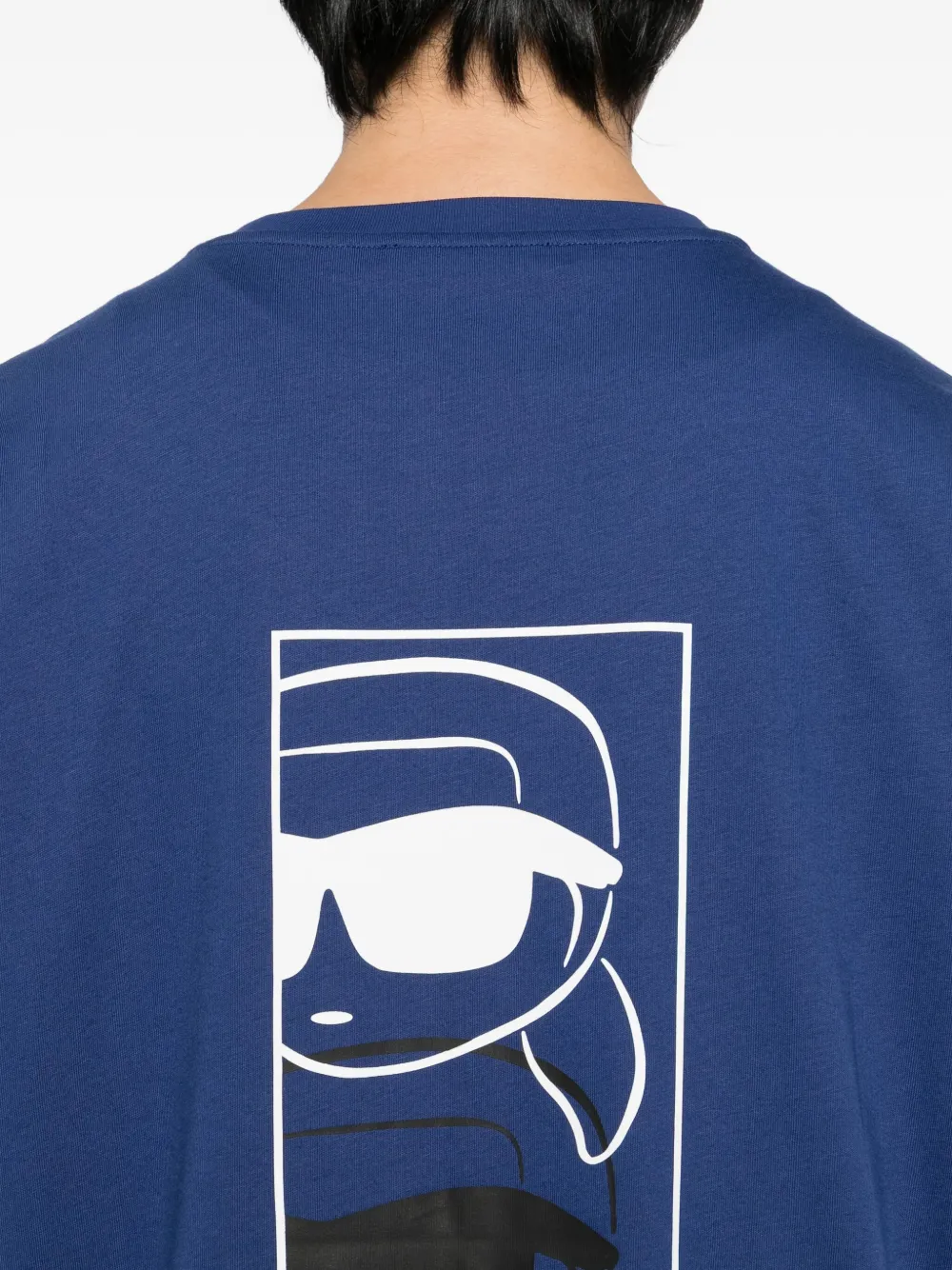 Karl Lagerfeld T-shirt met logoprint Blauw