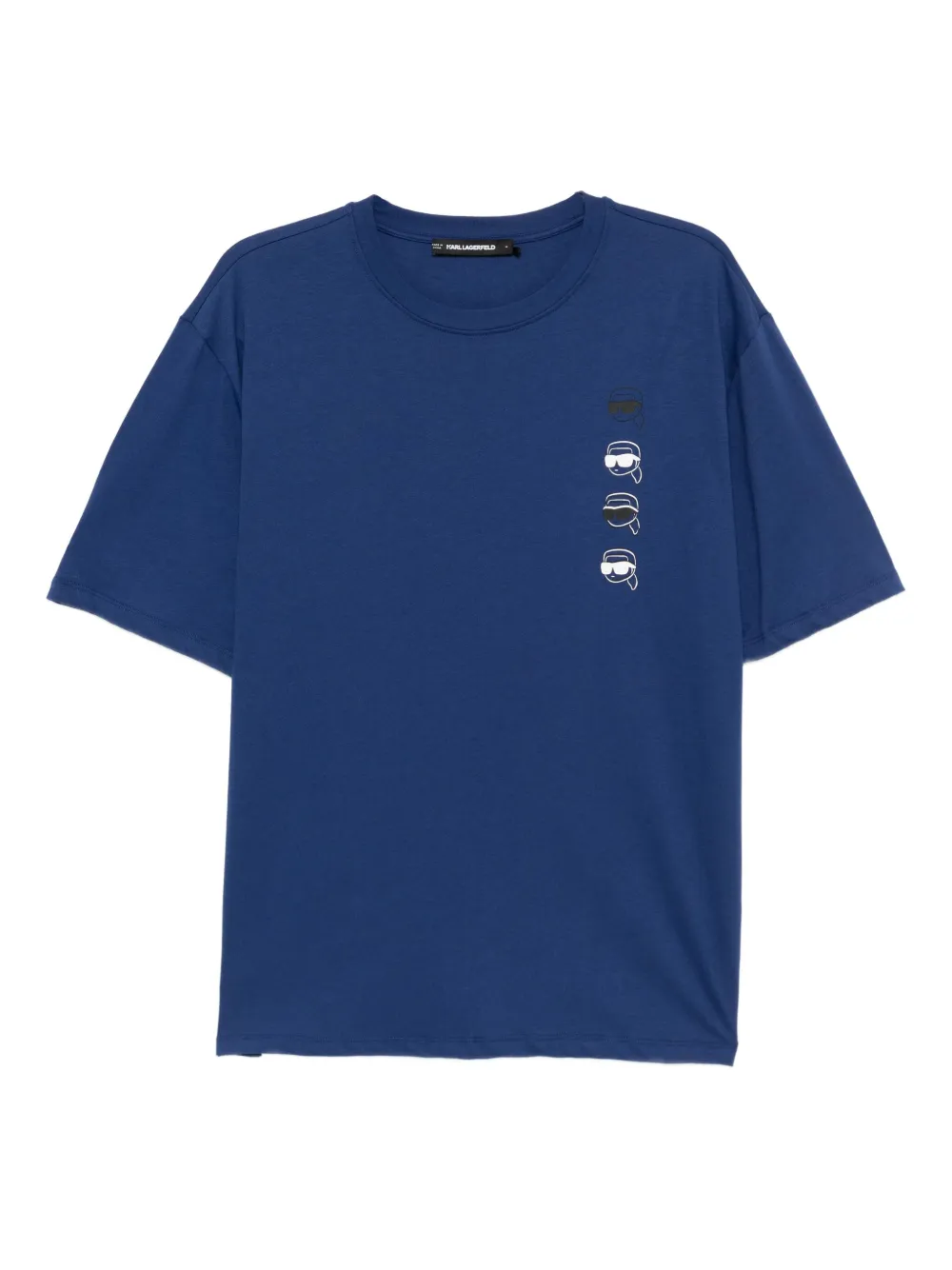 Karl Lagerfeld T-shirt met logoprint Blauw
