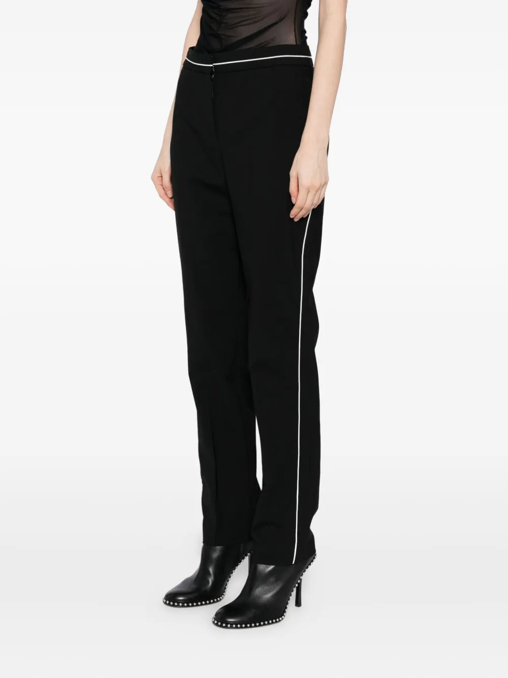 Karl Lagerfeld Broek met afwerking Wit