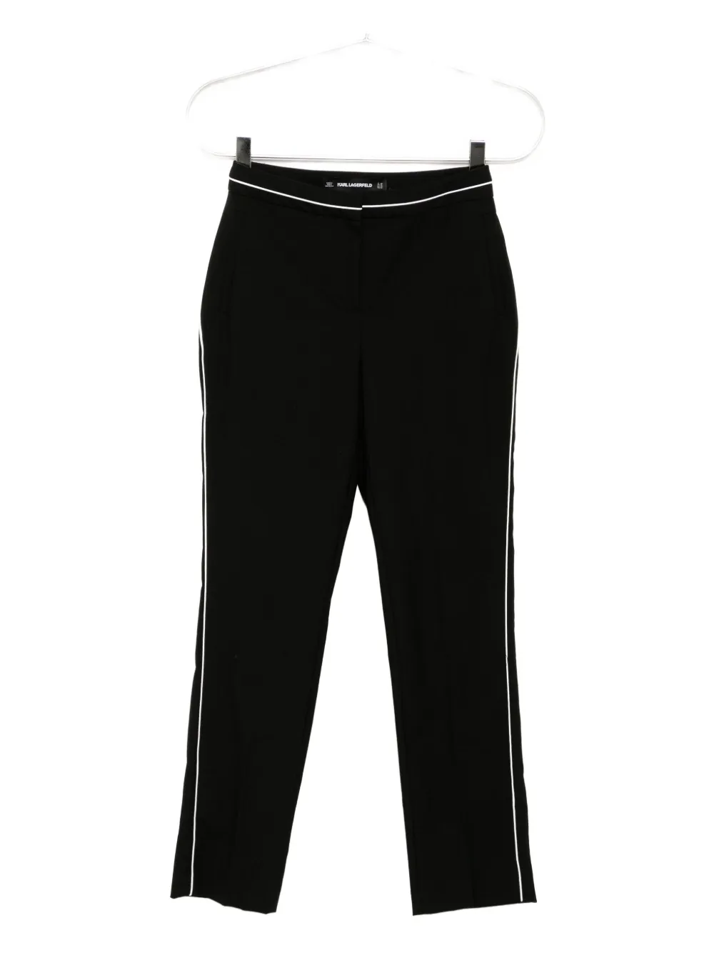 Karl Lagerfeld Broek met afwerking Wit