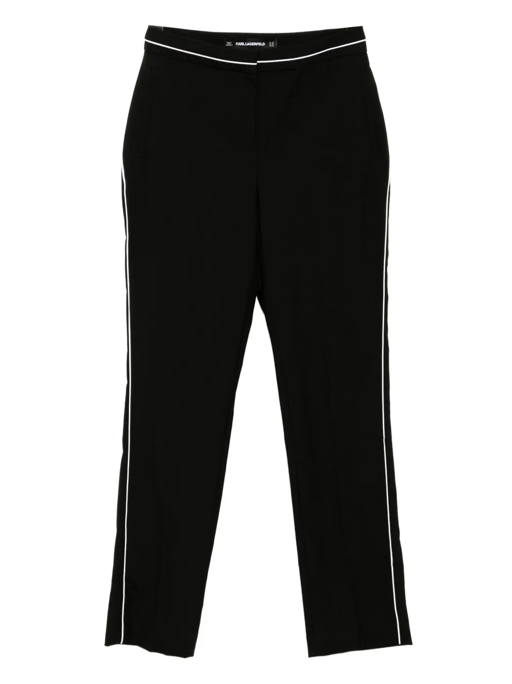 Karl Lagerfeld Broek met afwerking Wit