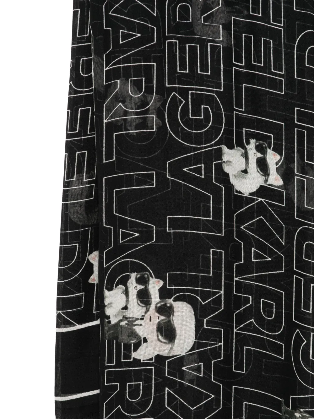 Karl Lagerfeld Ikon sjaal Zwart