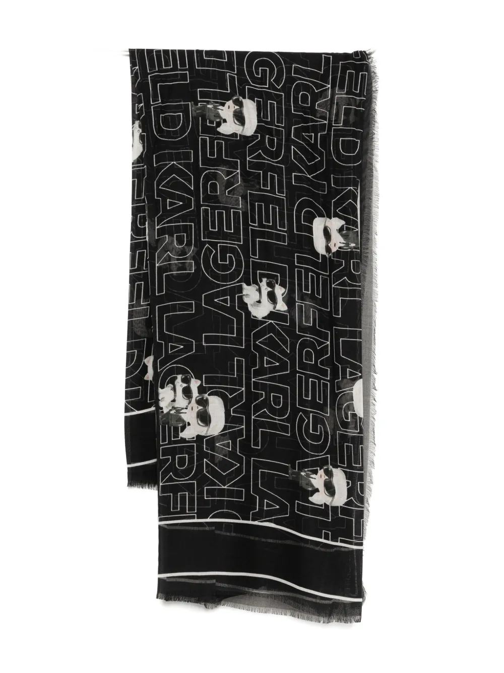 Karl Lagerfeld Ikon sjaal Zwart
