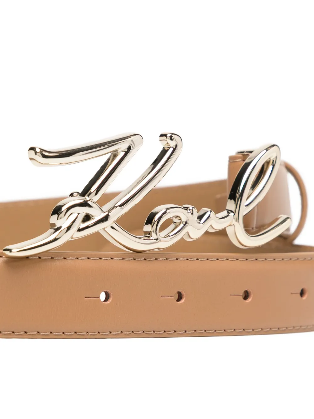 Karl Lagerfeld Signature riem Bruin