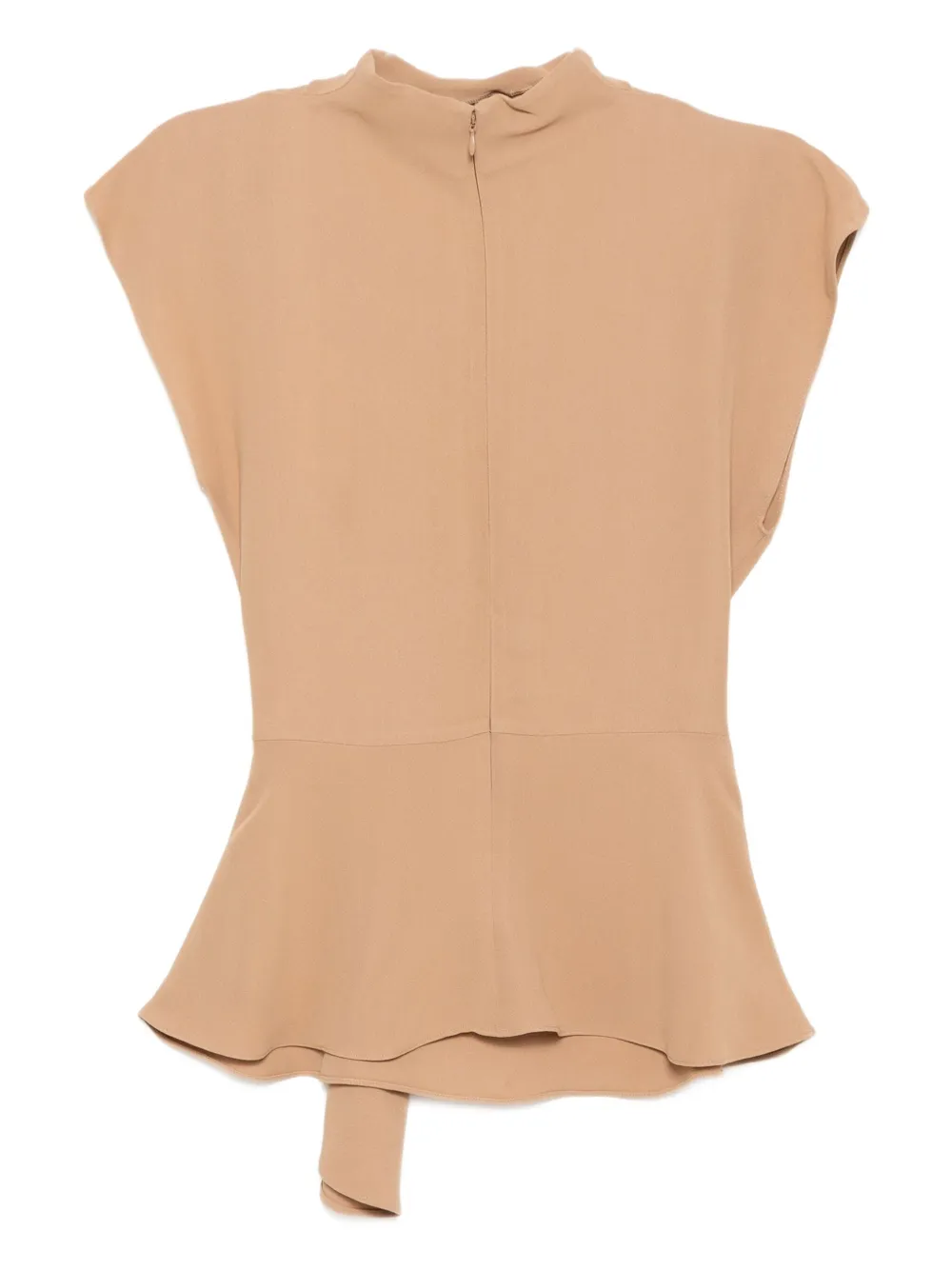 Karl Lagerfeld Fluid gebreide blouse met korte mouwen Beige