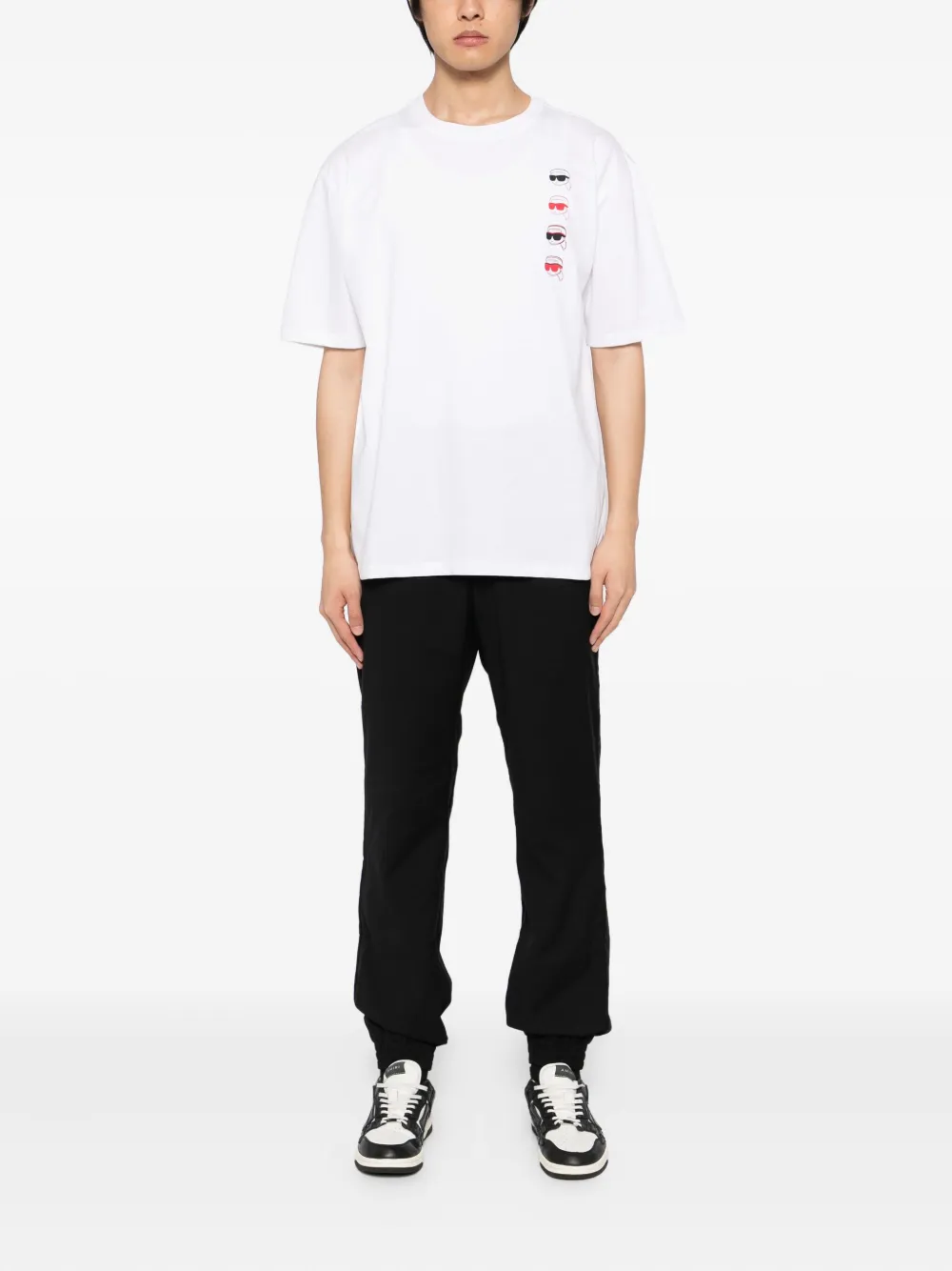 Karl Lagerfeld logo-patched pants Zwart